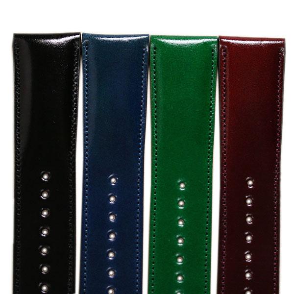 Emitta エミッタ コードバン 時計ベルト 馬革 日本製 18mm 19mm 20mm