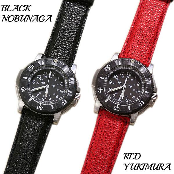 エミッタ 姫路黒桟革 牛革 時計ベルト 18mm 19mm 20mm 22mm 24mm 交換