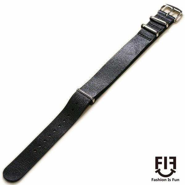 FIF オイルレザー NATO 時計ベルト FIFCN007 16mm 18mm 20mm