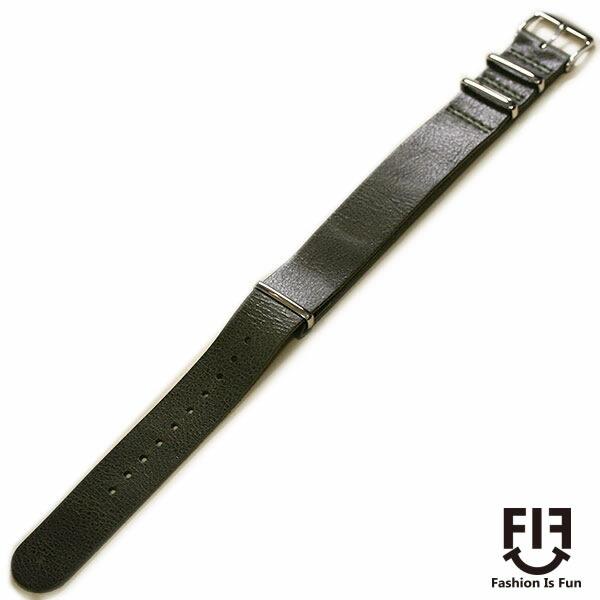 FIF オイルレザー NATO 時計ベルト FIFCN007 16mm 18mm 20mm
