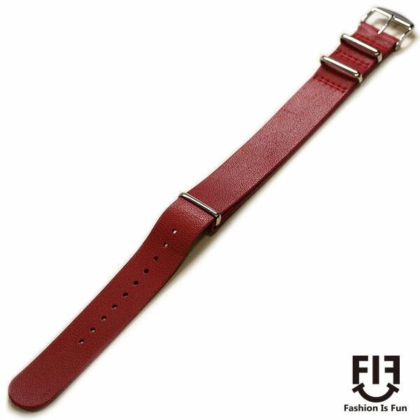 FIF オイルレザー NATO 時計ベルト FIFCN007 16mm 18mm 20mm
