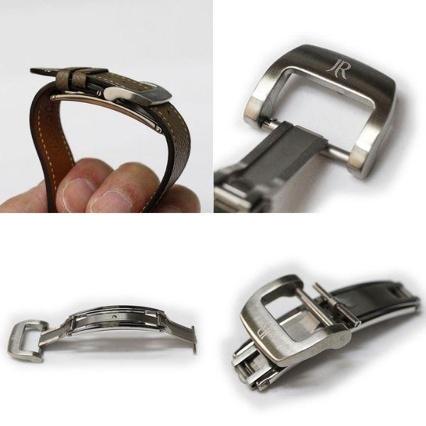 ジャンルソー　Dバックル　ゴールド　16mm ジャンルソー 両開き Dバックル シルバー 16mm 18mm 時計 留め具