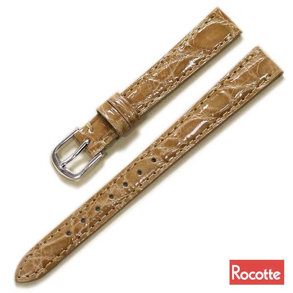 【ロコッテ】ケイマン クロコ 時計ベルト 8mm 9mm 10mm 11mm 12mm 13mm 14mm 16mm 17mm 18mm 19mm 20mm ワニ革 本革 日本製 交換 時計 ベルト 替えベルトの画像