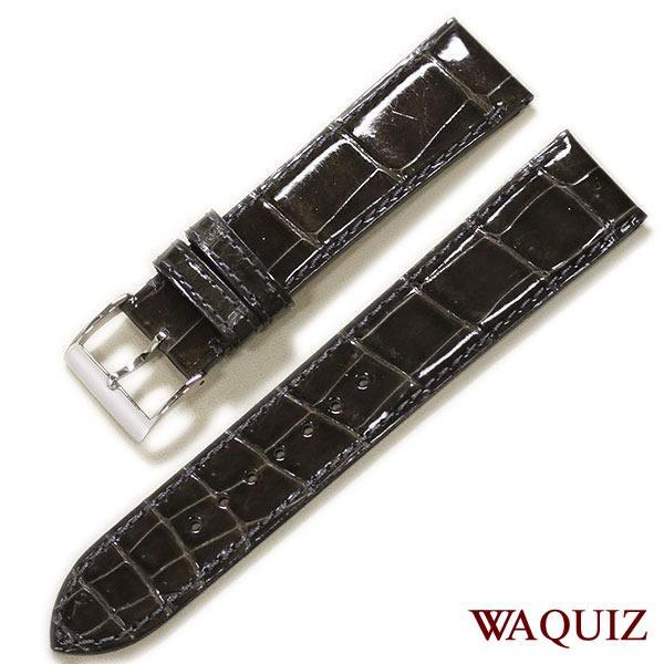 グランドセイコー　WAQUIZ レザーベルト SEIKO（セイコー） ワクイズ クロコダイル 時計ベルト 日本製 本革