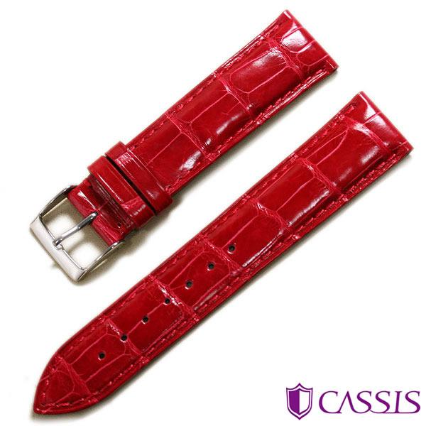 カシス　マットアリゲーター　20mm 極美品 CASSIS カシス アドナラカウチック シャイニー アリゲーター ワニ革 裏