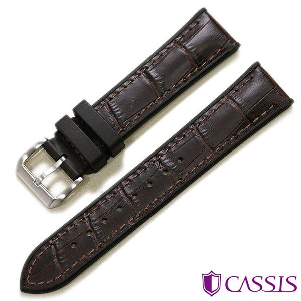 【未使用】Cassis 腕時計バンド ゴートレザー カシス 20mm グレー CASSIS 腕時計ベルト レザー 革 カーフ カシス トゥールーズ