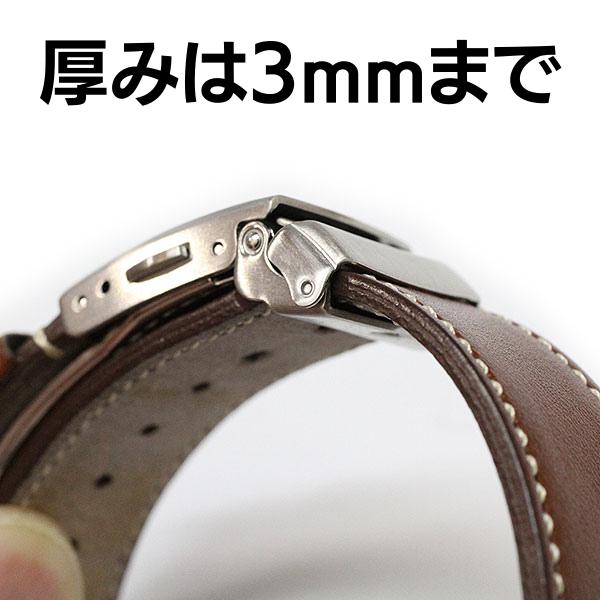 バンビ 三折れプッシュ式 バックル シルバー ZS002 16mm 18mm バンビ 三折れプッシュ式 バックル シルバー ZS002 16mm 18mm