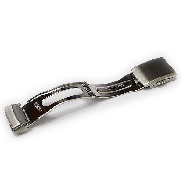 バンビ 三折れプッシュ式 バックル シルバー ZS002 16mm 18mm バンビ 三折れプッシュ式 バックル シルバー ZS002 16mm 18mm