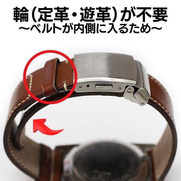 バンビ 三折れプッシュ式 バックル シルバー ZS002 16mm 18mm バンビ 三折れプッシュ式 バックル シルバー ZS002 16mm 18mm