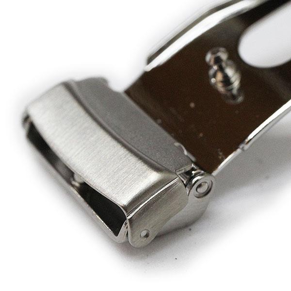 バンビ 三折れプッシュ式 バックル シルバー ZS002 16mm 18mm バンビ 三折れプッシュ式 バックル シルバー ZS002 16mm 18mm