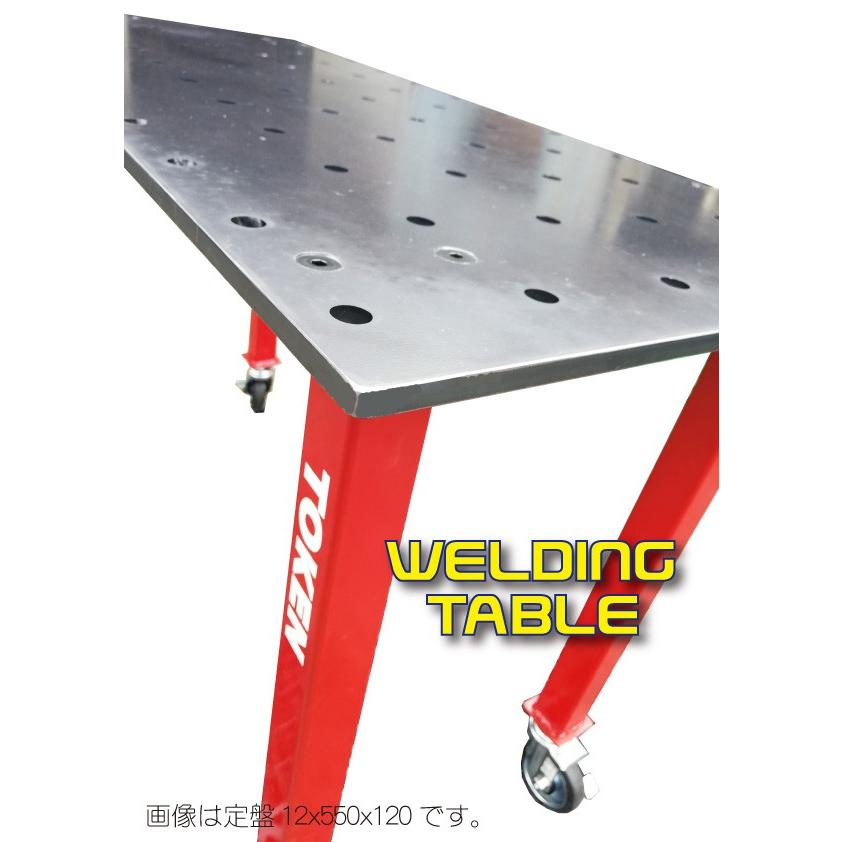 溶接テーブル12ミリ厚1200X600 法人様のみ配送可 : トーケン 