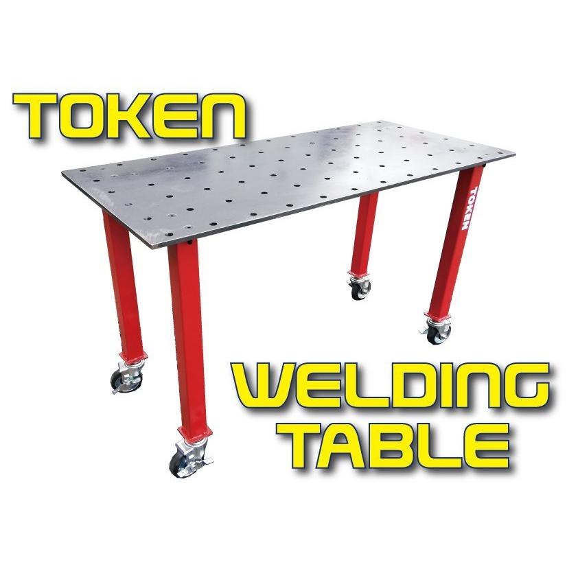 溶接テーブル12ミリ厚800X600 法人様のみ配送可 : トーケン