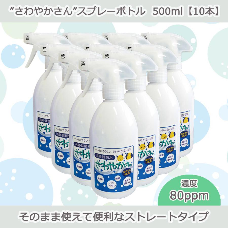 ペット用除菌・消臭水“さわやかさん”スプレーボトル500ml【10本入り】 | 