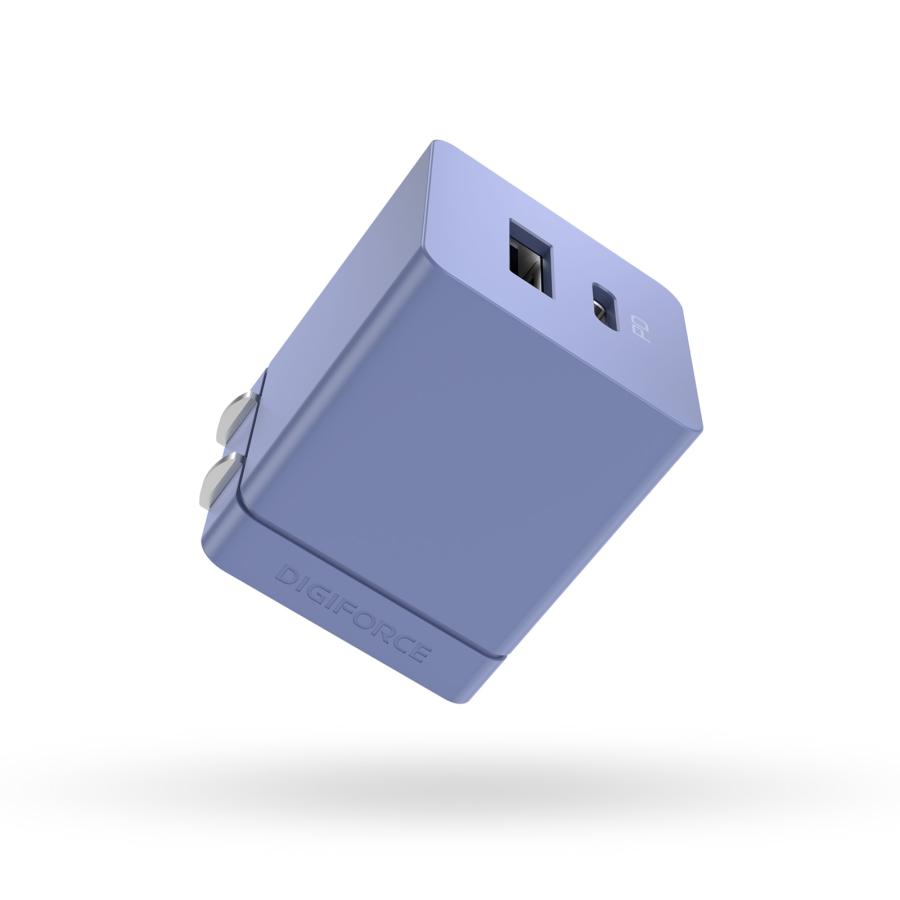 cube 20W 1A1C(ネイビーブルー)　D0061　充電器　iphone　Galaxy　Xperia　Android　iPad　ワイヤレスイヤホン　モバイルバッテリー | DIGIFORCE