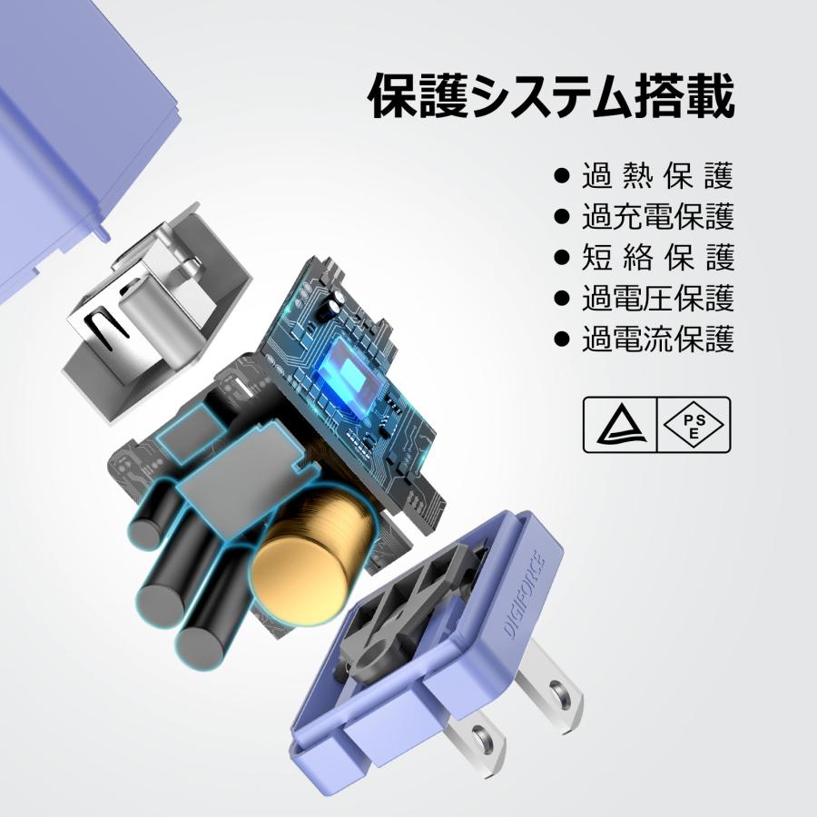 cube 20W 1A1C(ホワイト)　D0061　充電器　iphone　Galaxy　Xperia　Android　iPad　ワイヤレスイヤホン　モバイルバッテリー | DIGIFORCE | 08