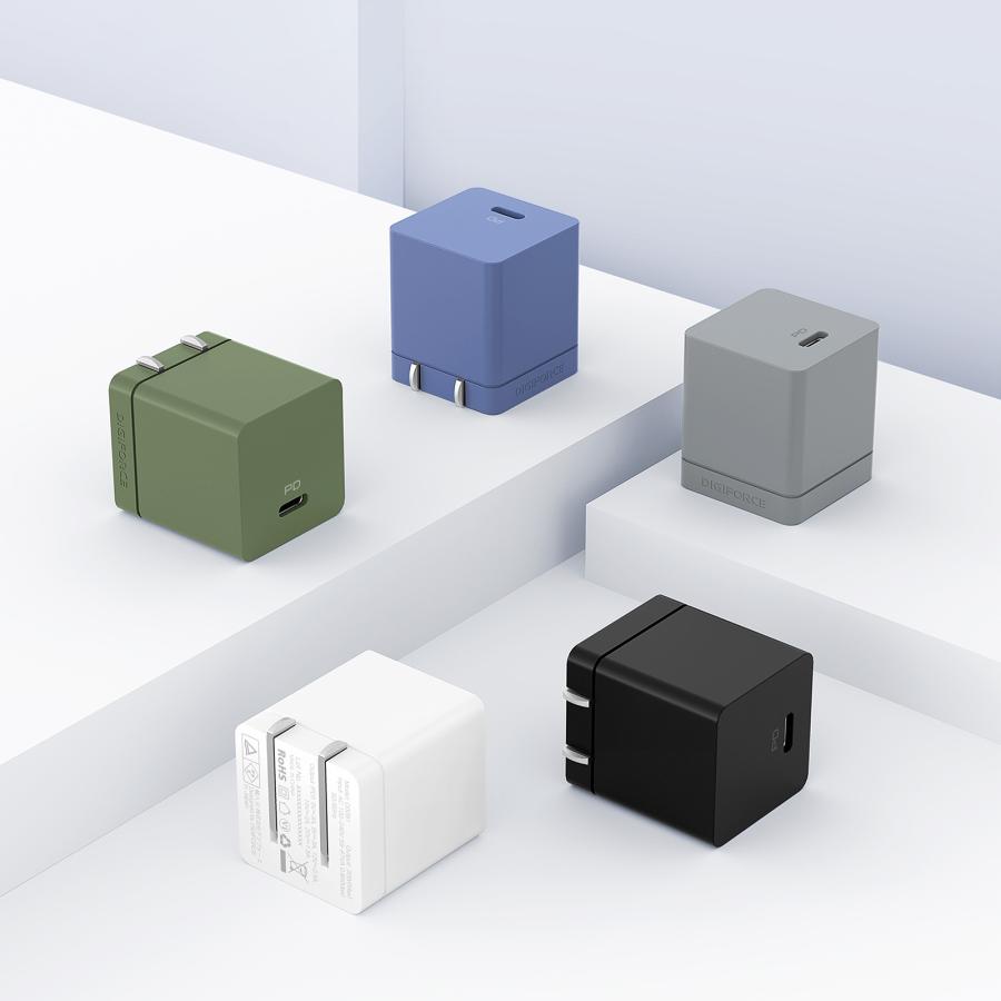 cube 30W 1C(ネイビーブルー)　D0081　充電器　iphone　Galaxy　Xperia　Android　iPad　ワイヤレスイヤホン　モバイルバッテリー | DIGIFORCE | 02