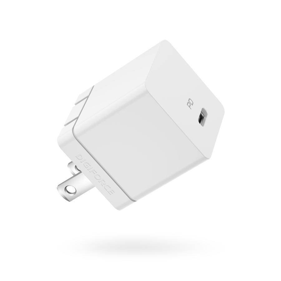 cube 30W 1C(ホワイト)　D0081　充電器　iphone　Galaxy　Xperia　Android　iPad　ワイヤレスイヤホン　モバイルバッテリー | DIGIFORCE