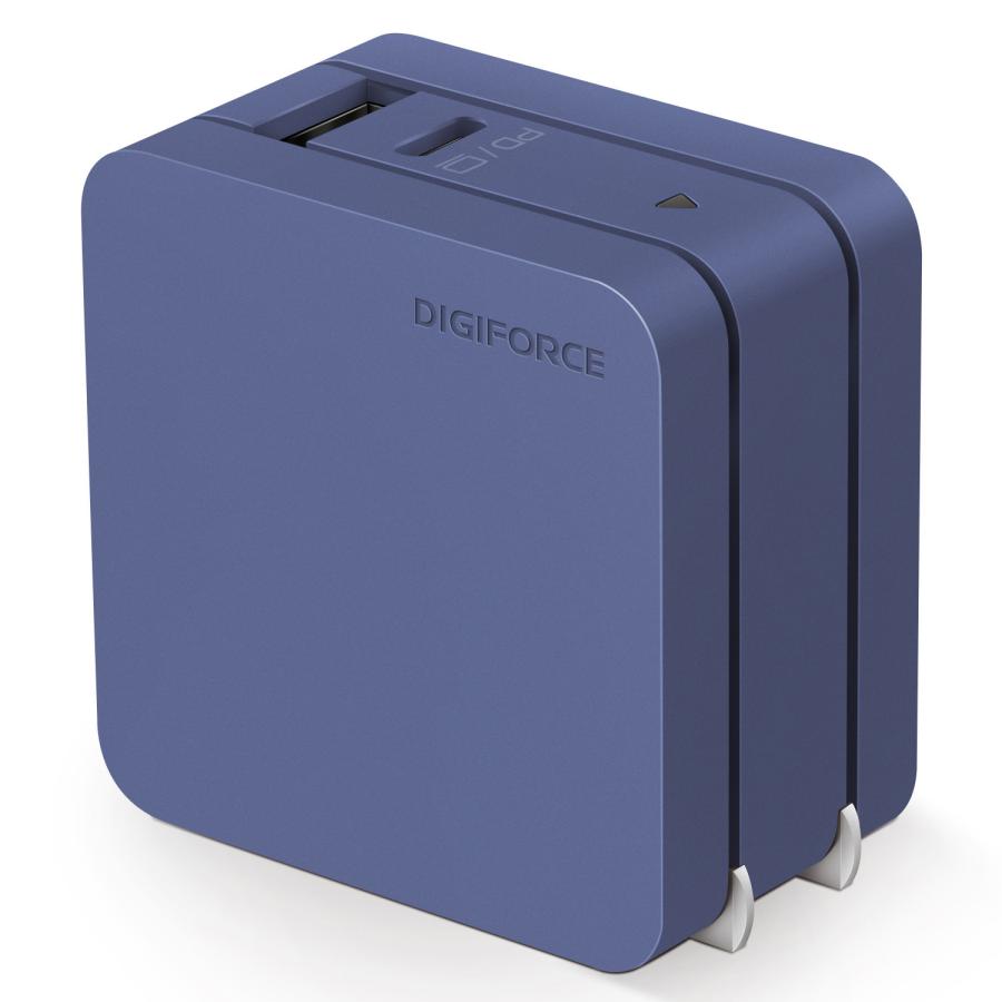 suqare 65w 1A1C(ネイビーブルー)　D0035　充電器　iphone　Galaxy　Xperia　Android　iPad　ワイヤレスイヤホン　モバイルバッテリー | DIGIFORCE