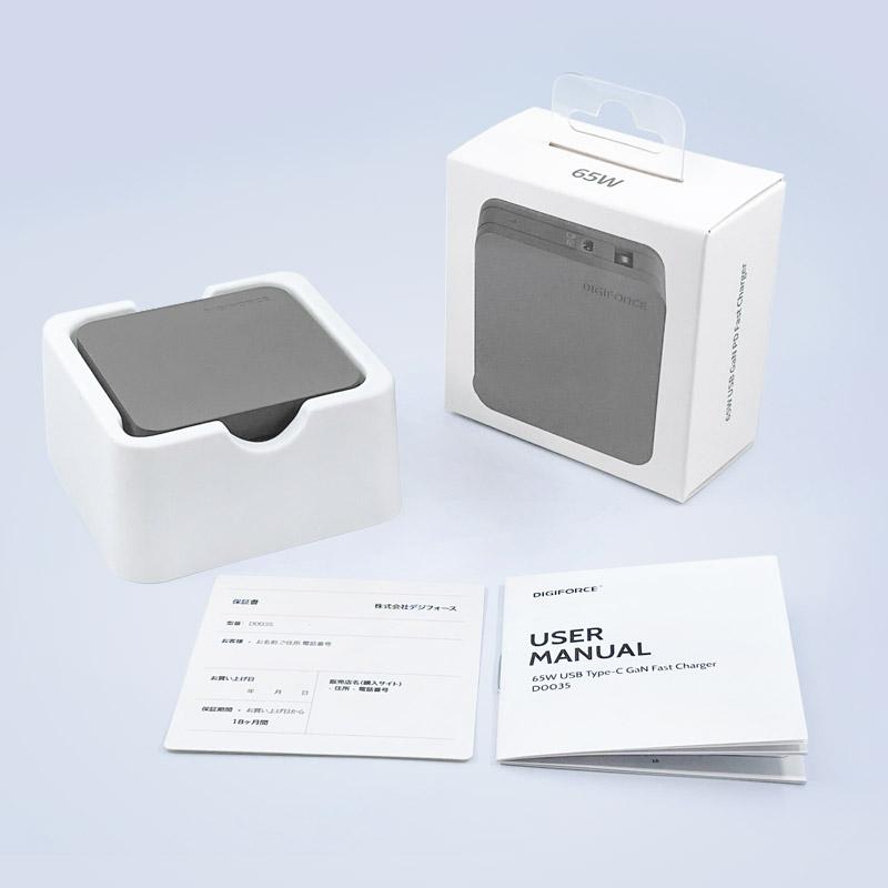 suqare 65w 1A1C(ホワイト)　D0035　充電器　iphone　Galaxy　Xperia　Android　iPad　ワイヤレスイヤホン　モバイルバッテリー | DIGIFORCE | 10