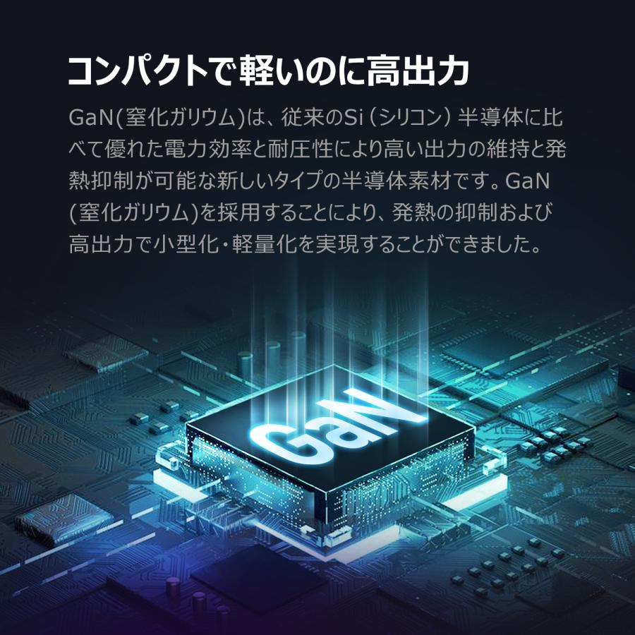 suqare 65w 1A1C(ブラック)　D0035　充電器　iphone　Galaxy　Xperia　Android　iPad　ワイヤレスイヤホン　モバイルバッテリー | DIGIFORCE | 02