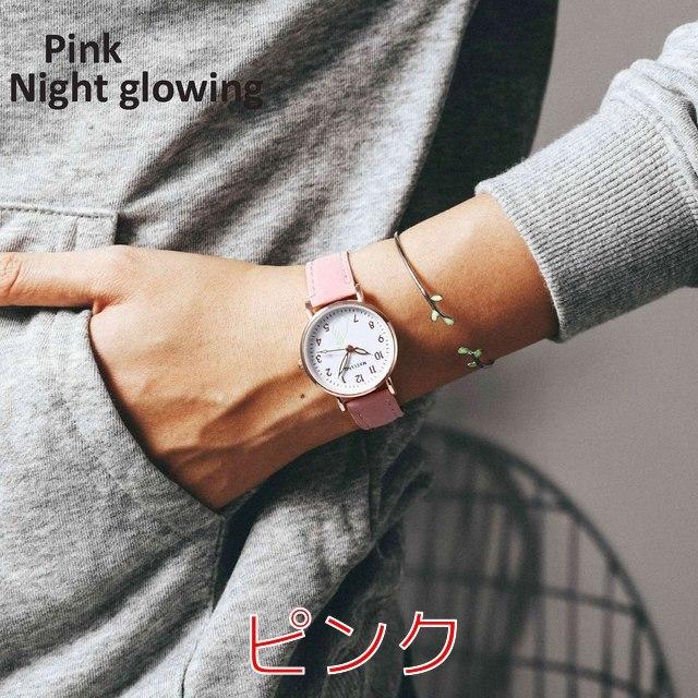 腕時計 レディース 革ベルト かわいい ブランド アナログ レディース腕時計 おしゃれ 時計 華奢 ニッケルフリー 金属アレルギー ウォッチ シンプル 革 レザー 文字盤 大きい 見やすい 日本製 クォーツ 大人 女性 ゴールド プレゼント クリスマスプレゼント 女性