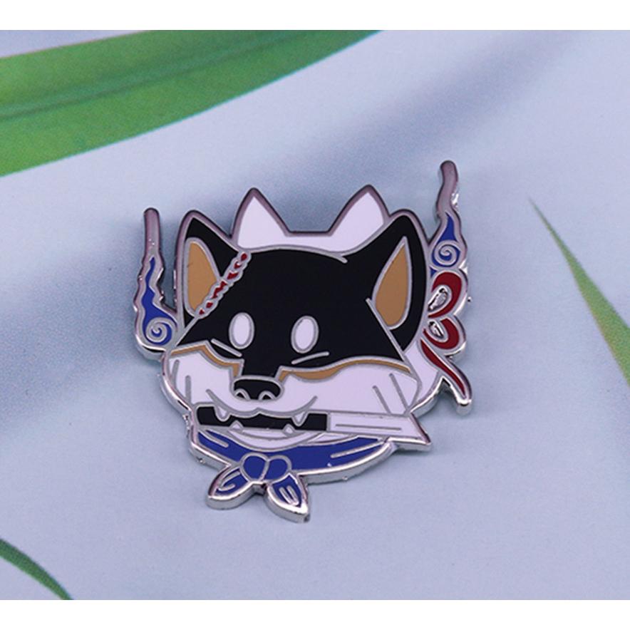 黒柴 犬と剣 かわいいアニメピン 柴犬のブローチ 動物愛好家への贈り物 ブローチ Aet ときてん 通販 Yahoo ショッピング