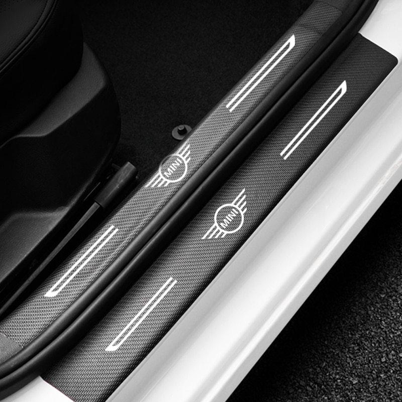 ミニクーパー用 4個の車のドアの敷居ステッカー 敷居保護ステッカー アクセサリー 車のステッカー Aet ときてん 通販 Yahoo ショッピング