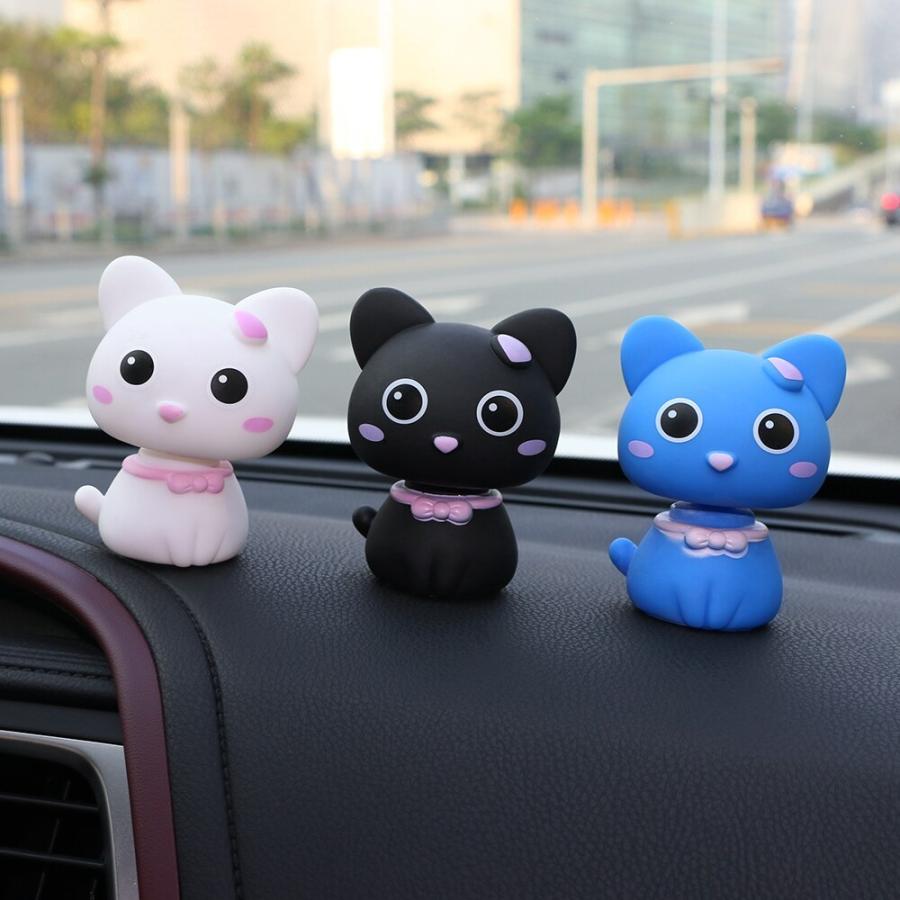 車の装飾品 かわいいpvcシェイクヘッド 猫フィギュア 人形 カワイイ装飾 自動車 インテリアダッシュボード うなずくおもちゃアクセサリー 装飾品 Aet ときてん 通販 Yahoo ショッピング