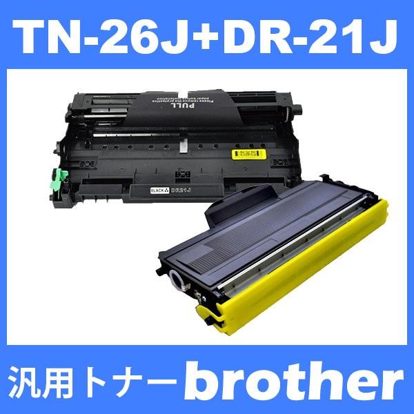 TN-26J/DR-21J tn26j トナーカートリッジ26J(1本)とドラムユニットDR21J(1本） ブラザー brother 2140  2170W 7840W 7340 7040 7030 ( 汎用 ) :tn-26j-21j-1set:インクのオアシス - 通販 - ...