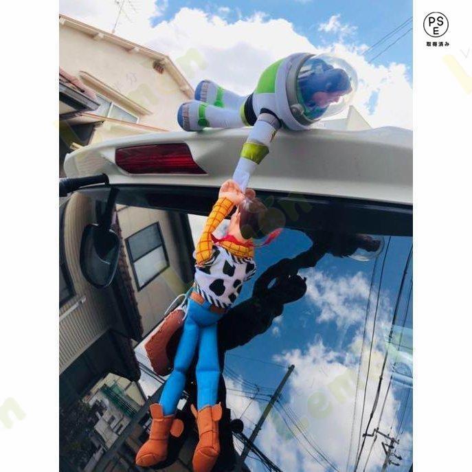 新品！トイストーリー ウッディ バズ 車ぶら下がり人形