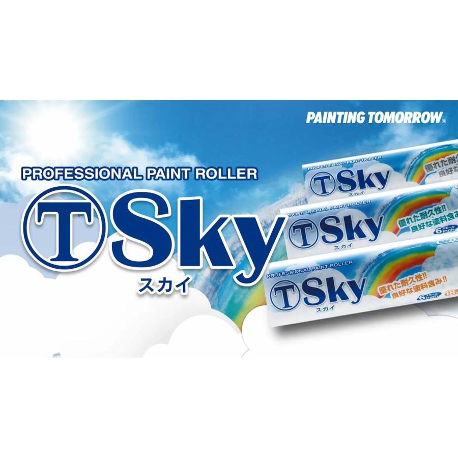 大塚刷毛【マルテーSky】スモール 18ミリ 6インチ 6S-SKY18 : 塗