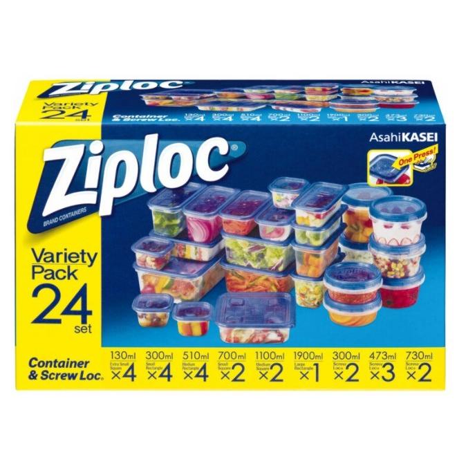 ジップロック（Ziploc） コンテナー アソートセット 24組 30912 Ziploc