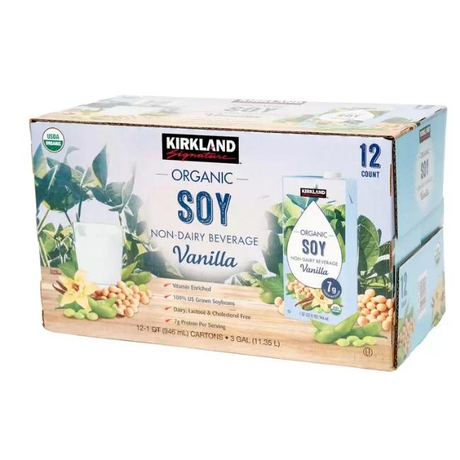 送料無料 コストコ オーガニック豆乳 バニラ 946ml ×12本 SOY ソイ 豆乳 牛乳の代替として 49000 ミルク ソイミルク 豆