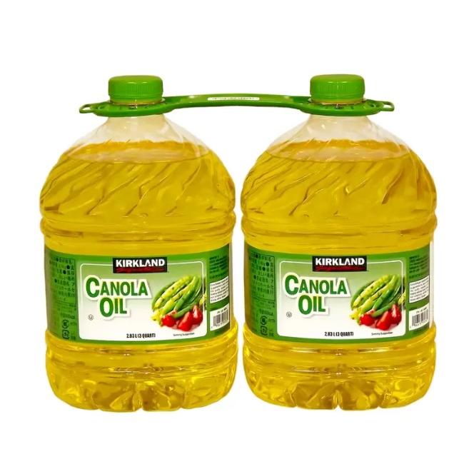 キャノーラオイル 2.6kg 2本 969362 送料無料 セイヨウアブラナ USA アメリカ 天ぷら フライ 料理油 サラダ油 カークランド
