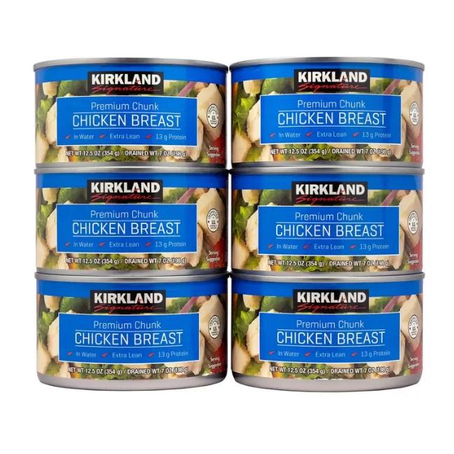 コストコ チキン缶詰 354g 6缶 954013 鶏肉 缶詰め 非常食 備蓄 鶏 Canned Chicken 鶏むね肉 カークランドシグネチャー（Yahoo!・トキメキ屋）