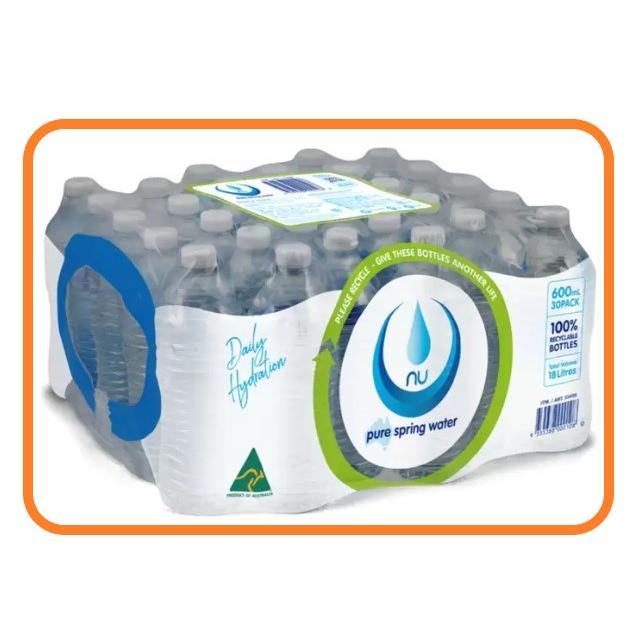 ニューピュア スプリングウォーター 600ml 30本 53498 コストコ