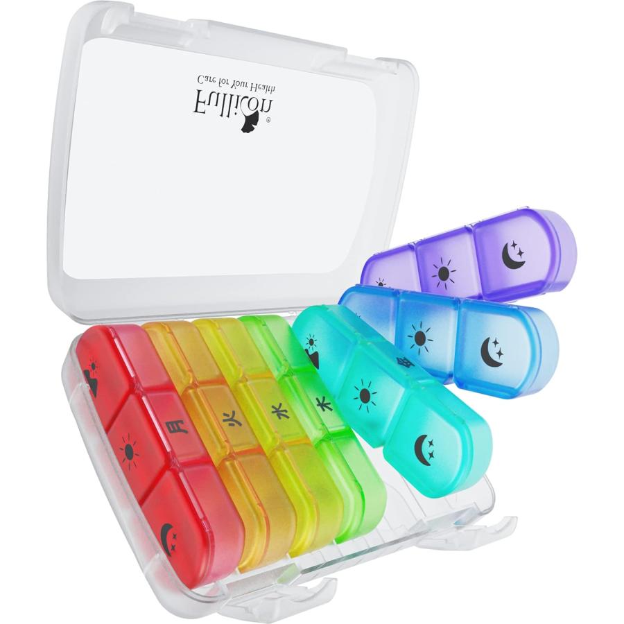 Fullicon 1週間 1日3回 ピルケース 朝昼晩 薬ケース 携帯用 ぴるけーす