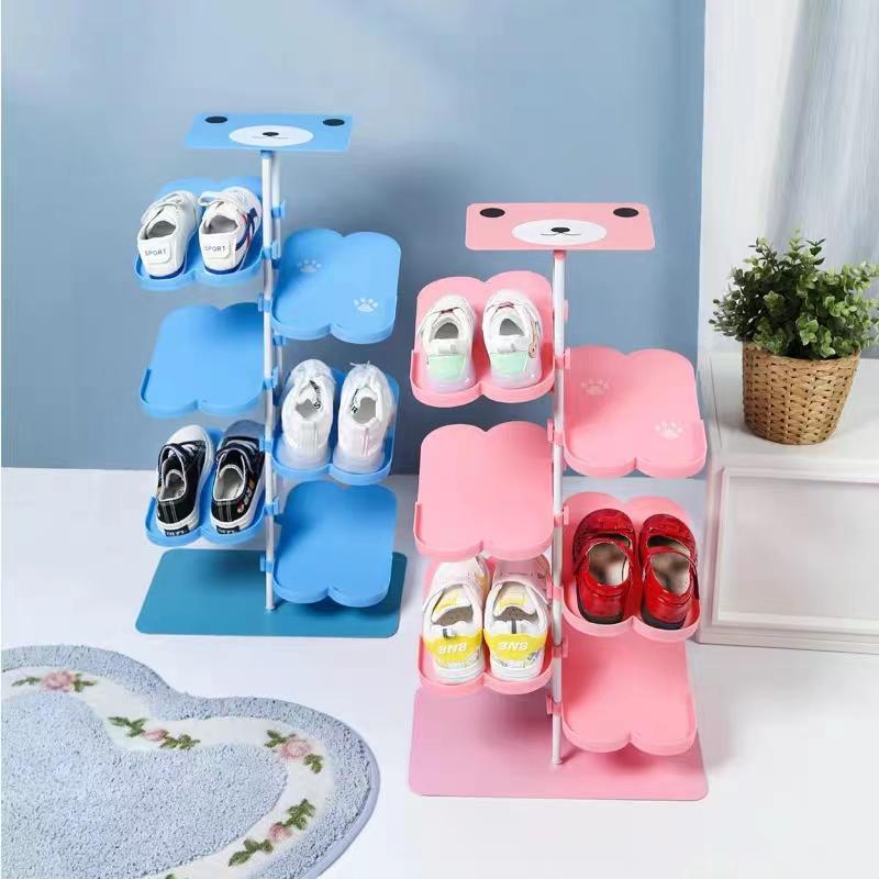 シューズラック キッズ 子供用靴置き スリム かわいい うさぎ 像