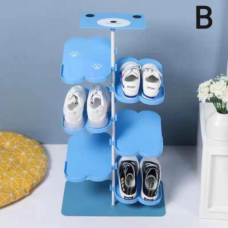 シューズラック キッズ 子供用靴置き スリム かわいい うさぎ 像