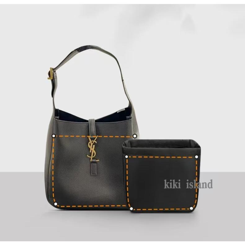 極美品 イヴサンローラン バイカラー バック バッグインバッグ イブサンローラン YSL HOBO インナーバッグ ナイロン
