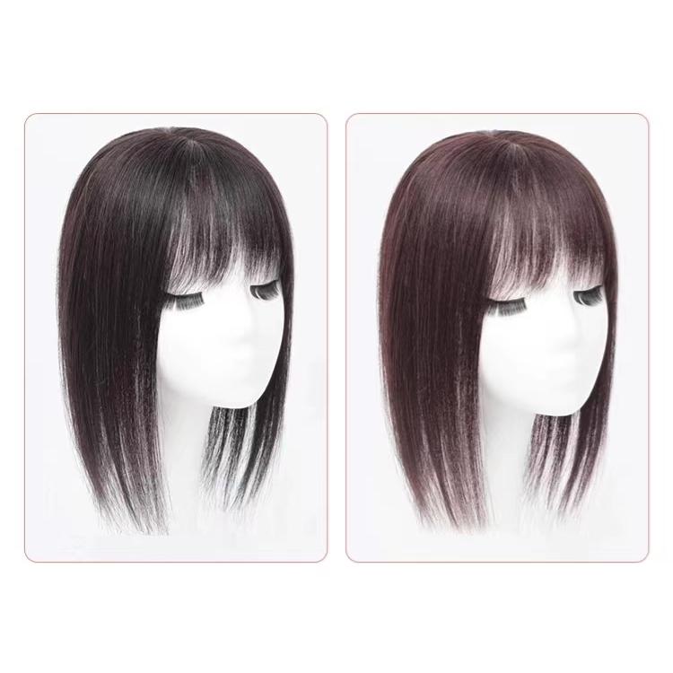 人毛100％ 部分ウィッグ 自然 高品質 20cm 医療用 ボブ ヘアピース