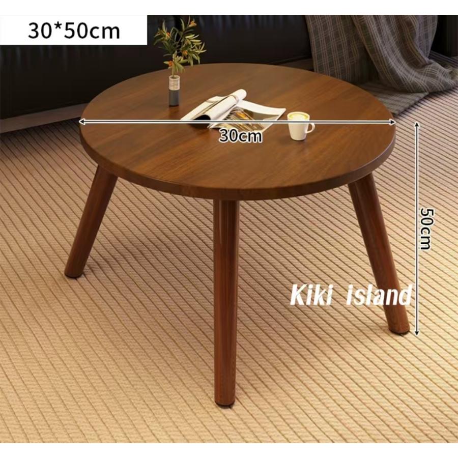 ローテーブル 座卓 円型 ちゃぶ台 軽量 木製 テーブル 小型 組立簡単