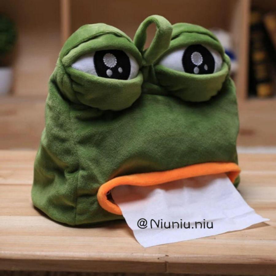 即日発送 ティッシュケース カエルのぺぺ 新品 かわいい ぬいぐるみ ティッシュカバー プレゼント お祝い お誕生日 Supplystudies Com