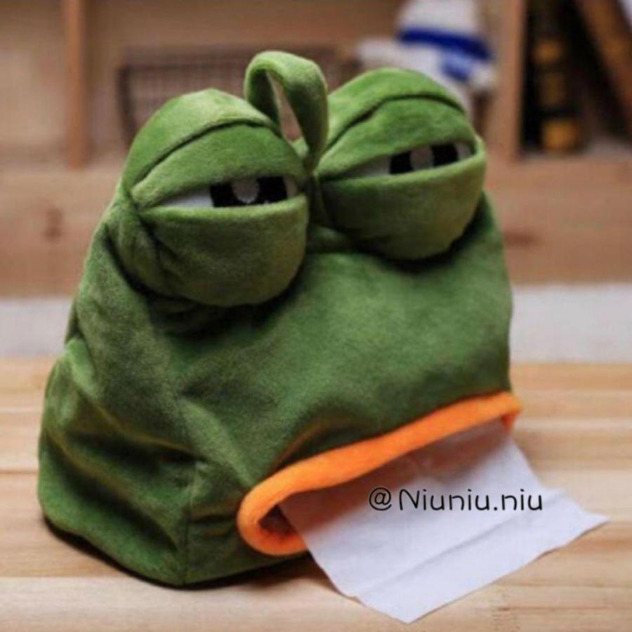 即日発送 ティッシュケース カエルのぺぺ 新品 かわいい ぬいぐるみ ティッシュカバー プレゼント お祝い お誕生日 Supplystudies Com