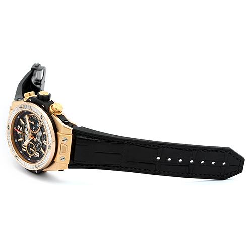 ウブロ HUBLOT ビッグバン ウニコ 411.OX.1180.RX.1904 PG×ラバー 45mm 