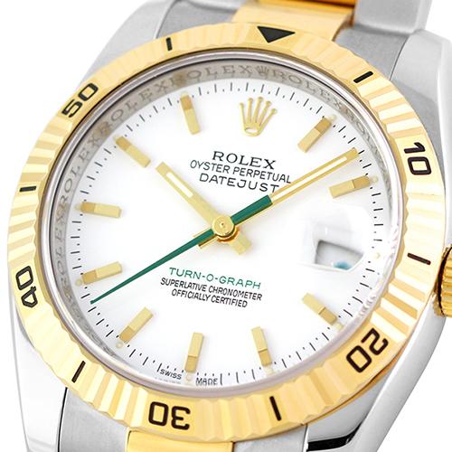 日本限定】ロレックス ROLEX ターノグラフ 116263 YG×SS 36mm ホワイト