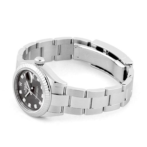 ロレックス ROLEX  デイトジャスト 28  279174G WG×SS  28mm ダークグレー文字盤  オイスターブレスレット 【レディース】【 |  | 01