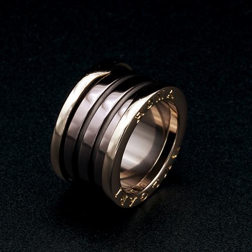 ブルガリ BVLGARI B.ZERO1(ビーゼロワン) リング #50 750/PG×メタル 50