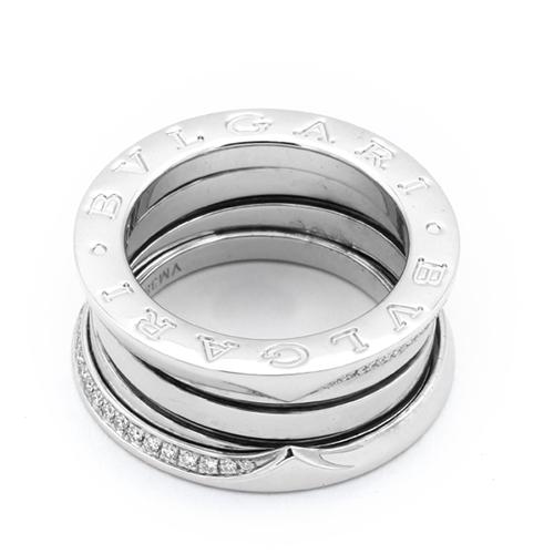 ブルガリ BVLGARI B.ZERO1(ビーゼロワン) ダイヤリング #49 750WG 49号 
