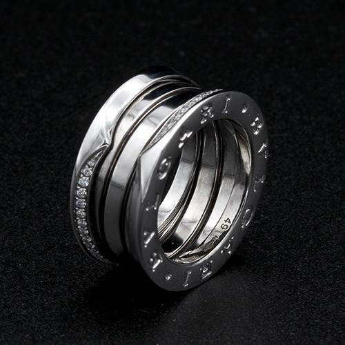ブルガリ BVLGARI B.ZERO1(ビーゼロワン) ダイヤリング #49 750WG 49号 